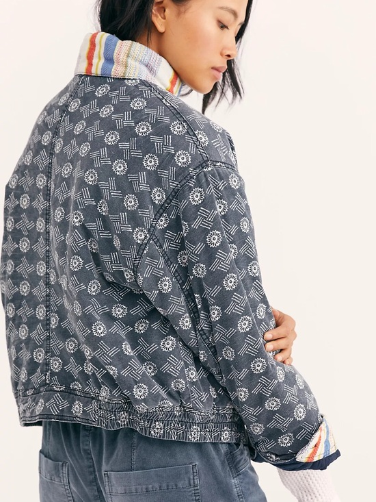 Free People Mackenzie Bomber Jacket Size Small - Picture 3 of 8